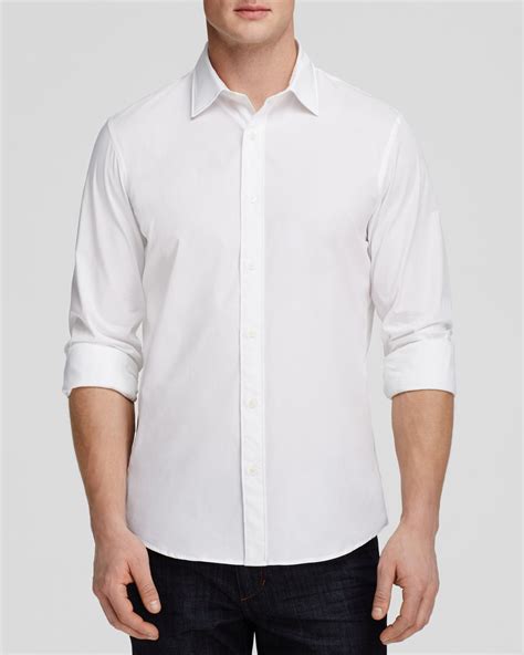 michael kors men's white shirt